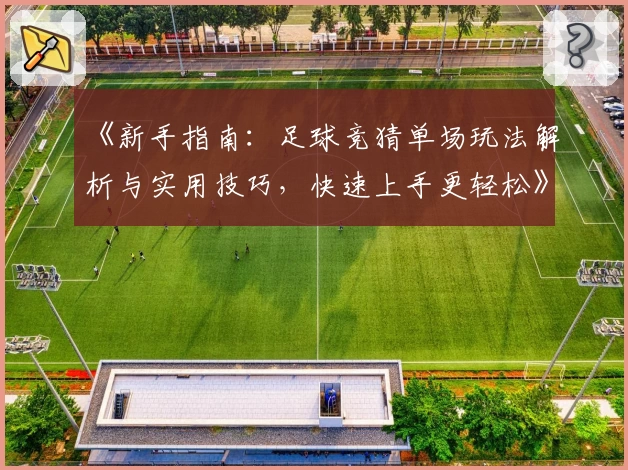 《新手指南：足球竞猜单场玩法解析与实用技巧，快速上手更轻松》